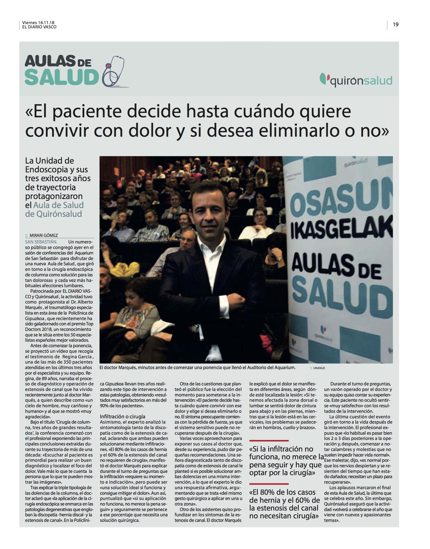 Aula de Salud Alberto Marques