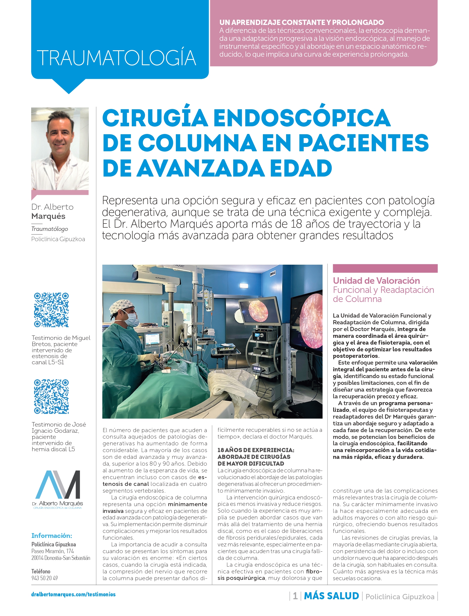 Alberto Marques Mas Salud Diario Vasco 2025