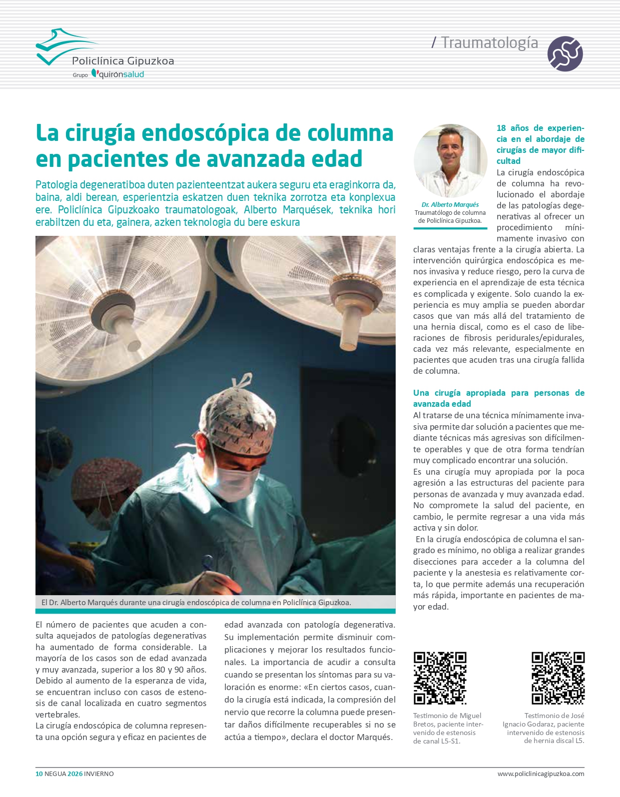 Alberto Marques Policlinica Gipuzkoa